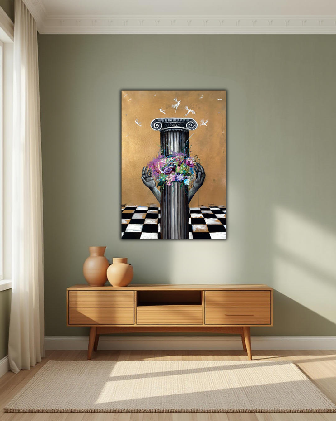 Tablou decorativ "Templu" - Rezervat - Expoziția de la Viena