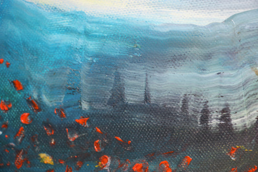 Tablou abstract "Ciclurile vieții"