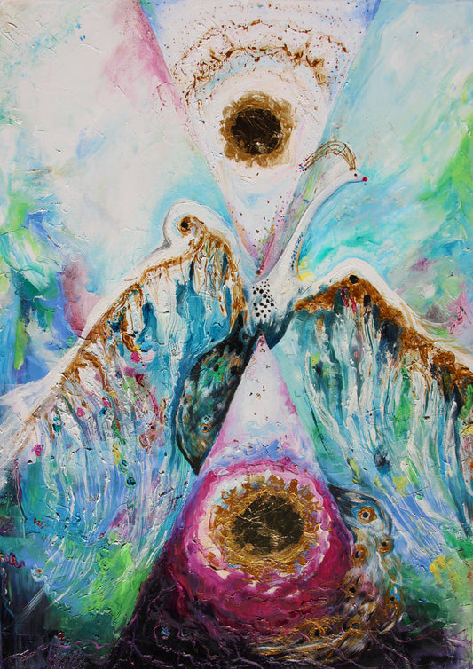 Tablou abstract "Dualitate"